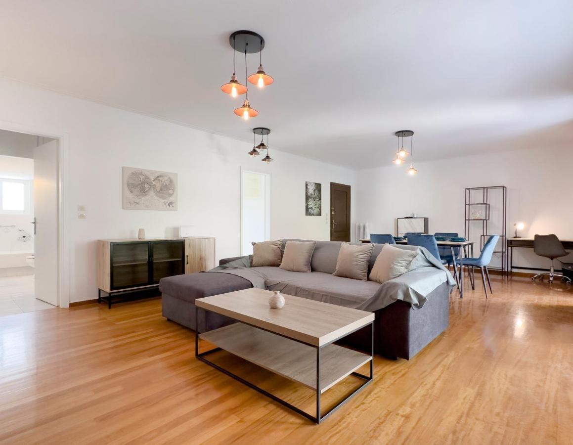Metamorfoseos Spacious 120Sqm Apt In Alimos Athen Eksteriør bilde